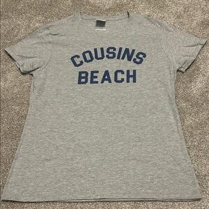 Summer I Turned Pretty Cousins Beach - Gray & Blue tee Tshirt - Womens Medium